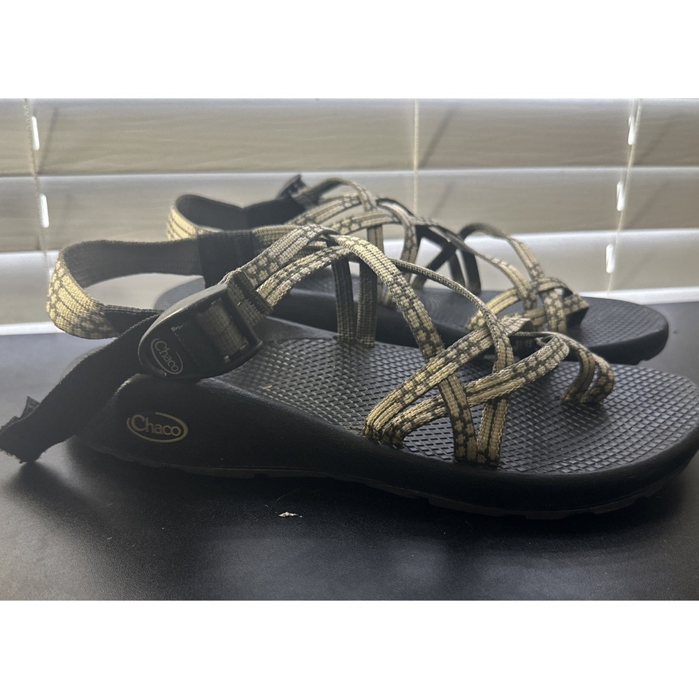 Womens Chaco Black And TAN Strappy Sandals Size W 11